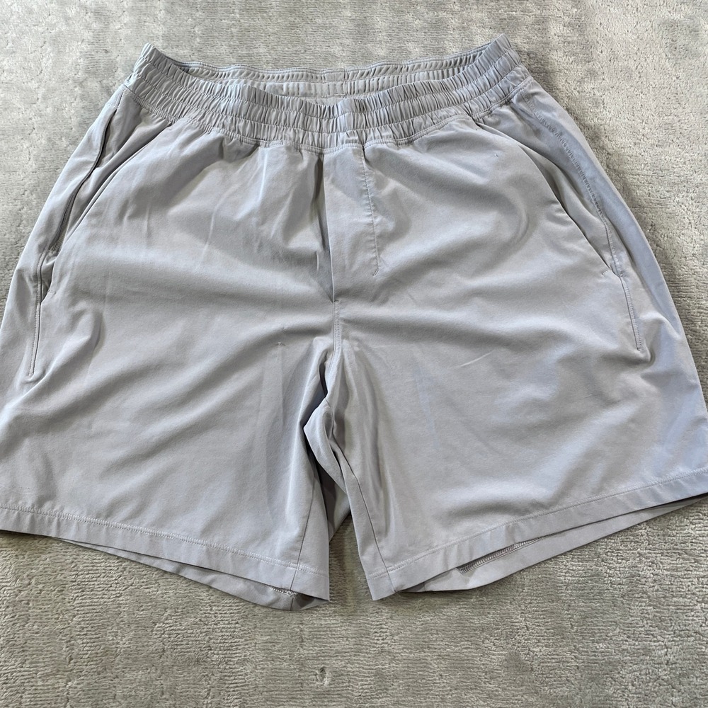 Lululemon Pace Breaker Linerless Short Mens Medium 7" Grey Workout Gym LM7B80S